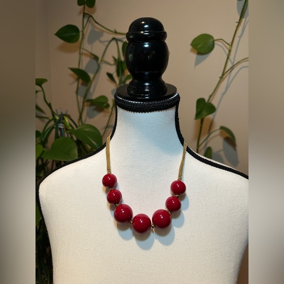 Kenneth Cole Jewelry - Kenneth Cole Red Beaded Necklace
